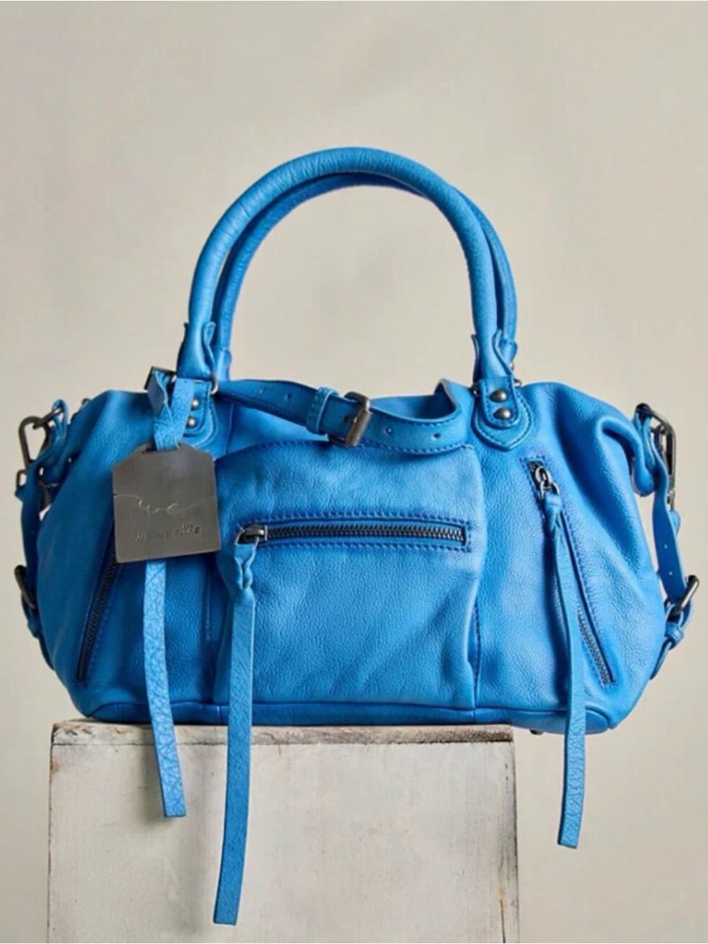 NWT Free People We the free Baby Emerson in SOLD OUT Santorini Blue
